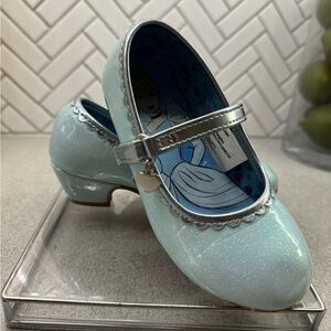 Disney Kids' Glittery Silver Dress Shoes